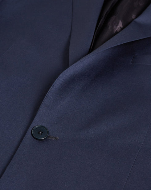 <P>Slim Navy Twill Suit Jacket</P>